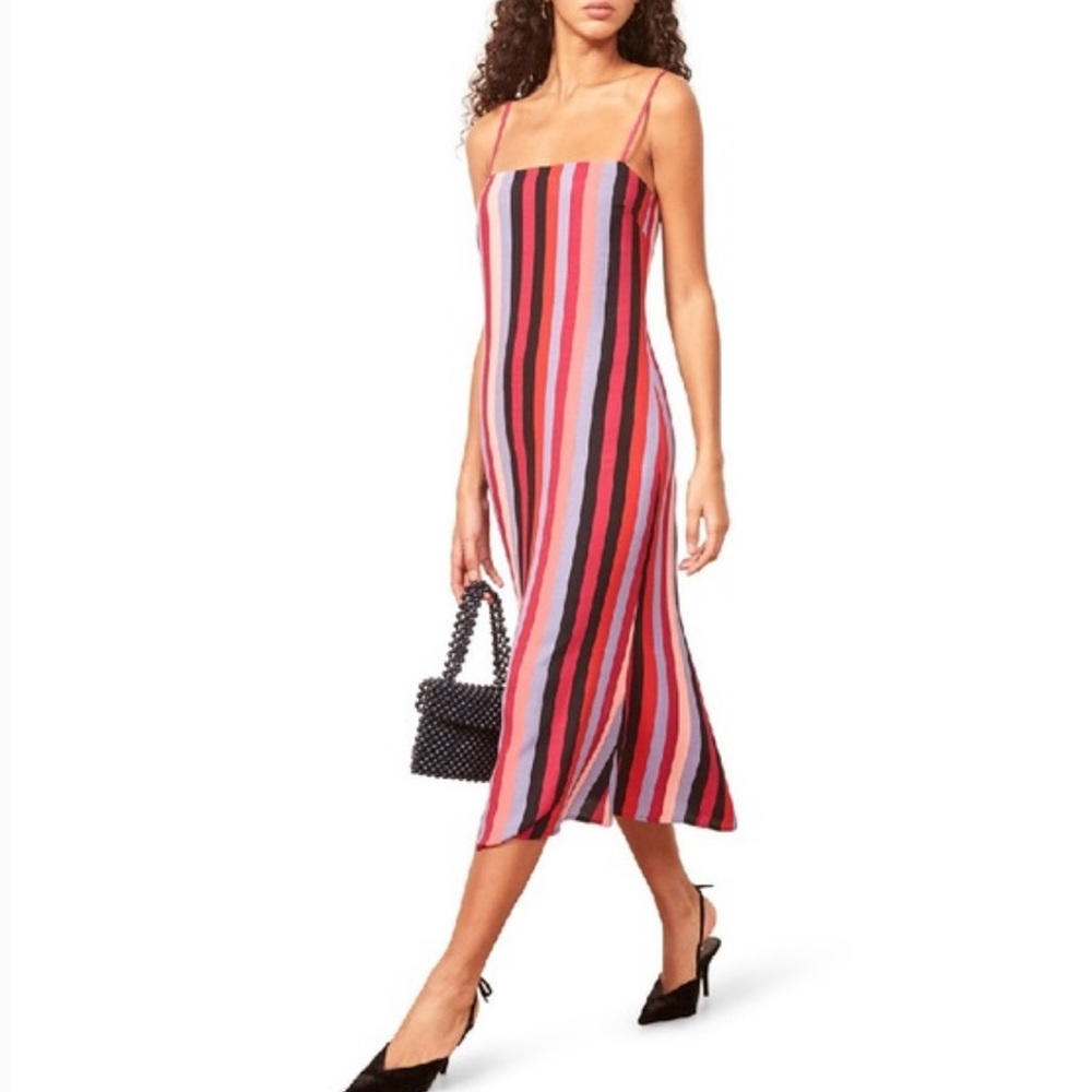 Reformation Rosaly Isabel Stripe Dress